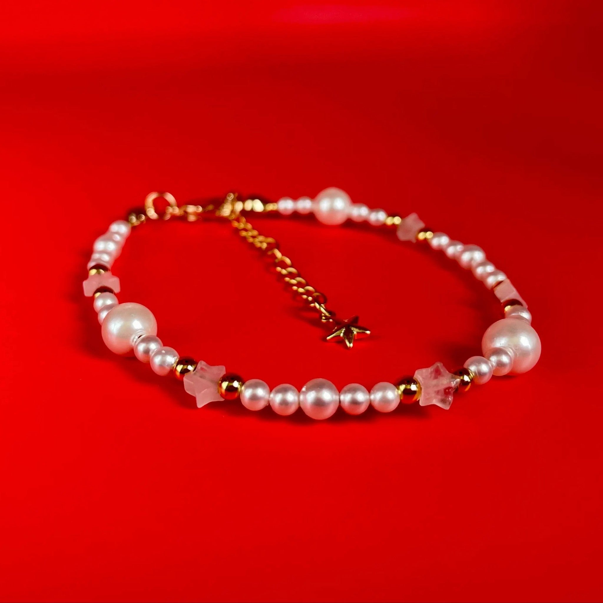 Natural Gemstone Crystal Beaded Bracelet