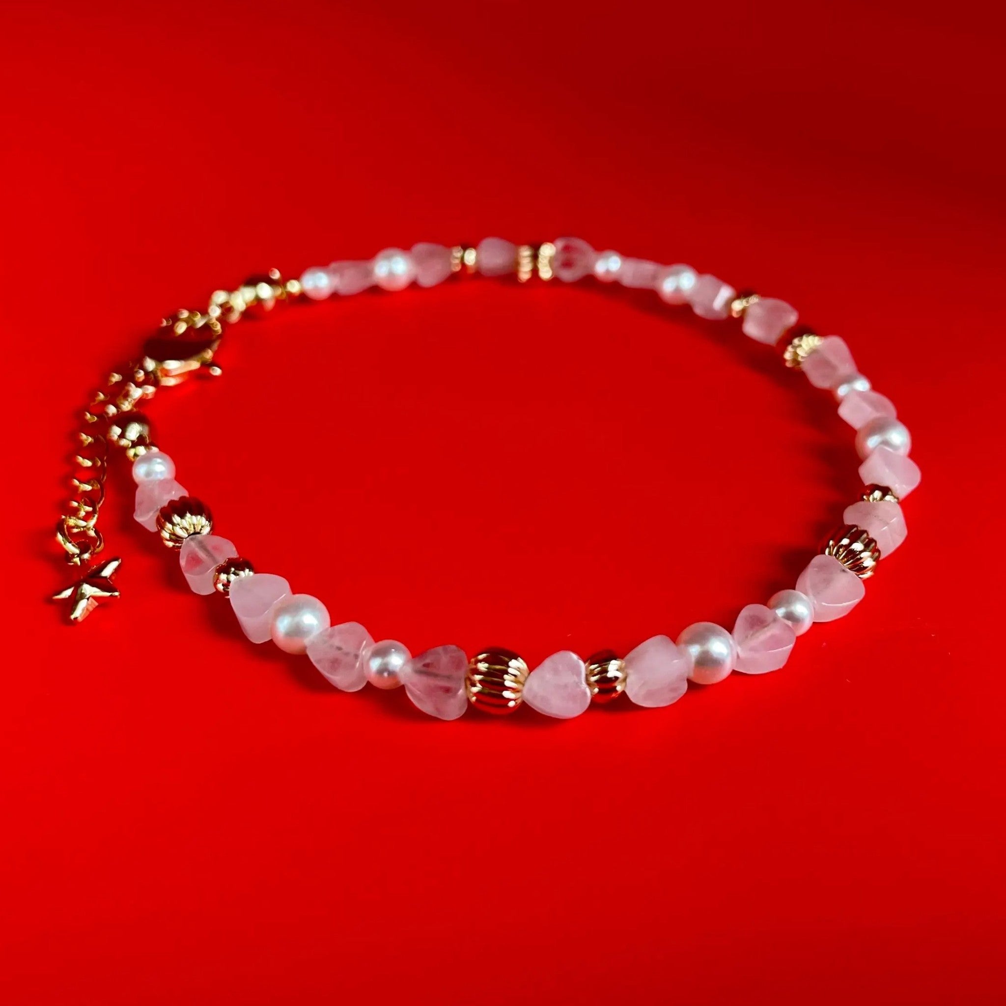 Rose Quartz & Pearl Harmony Bracelet