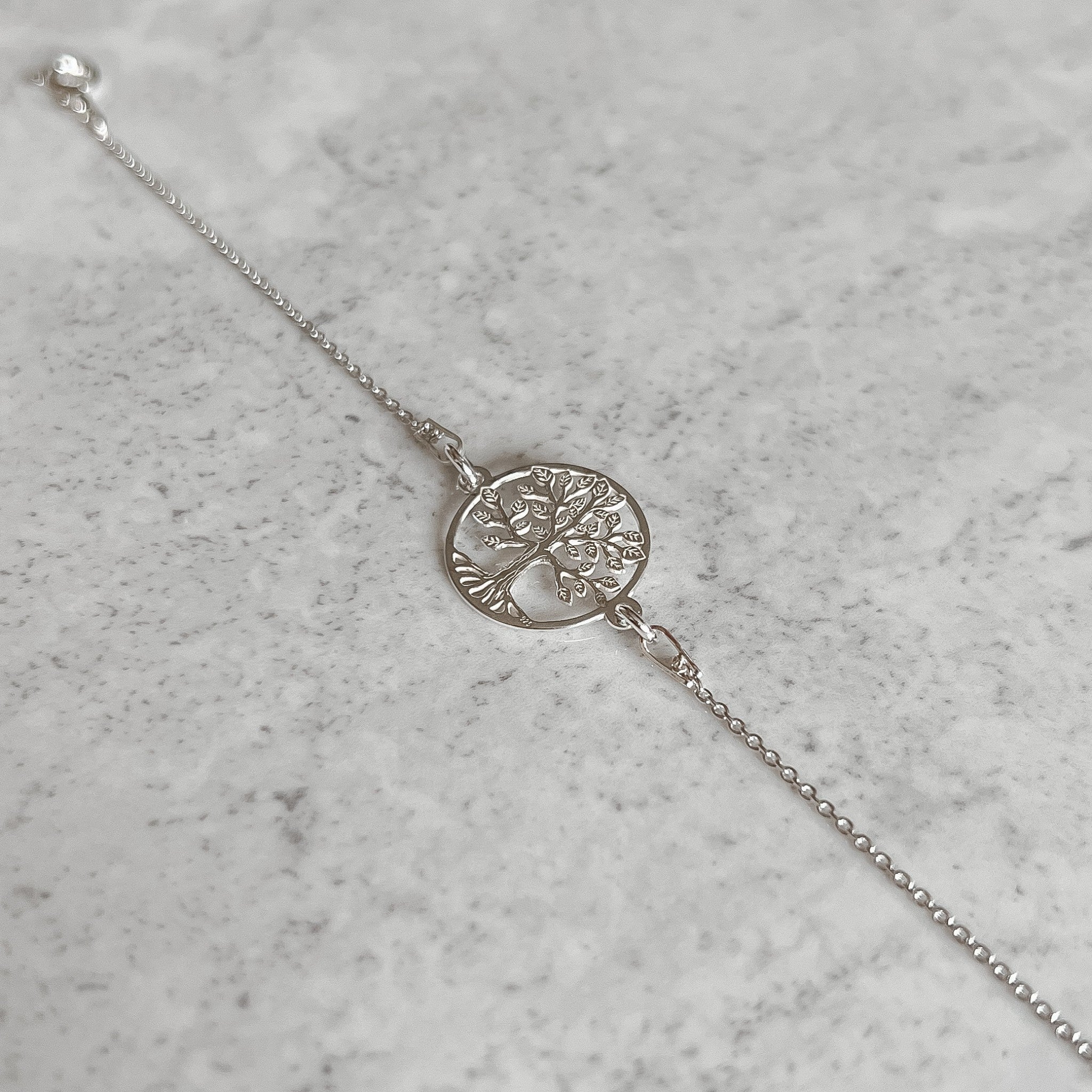 Silver Life Tree Bracelet