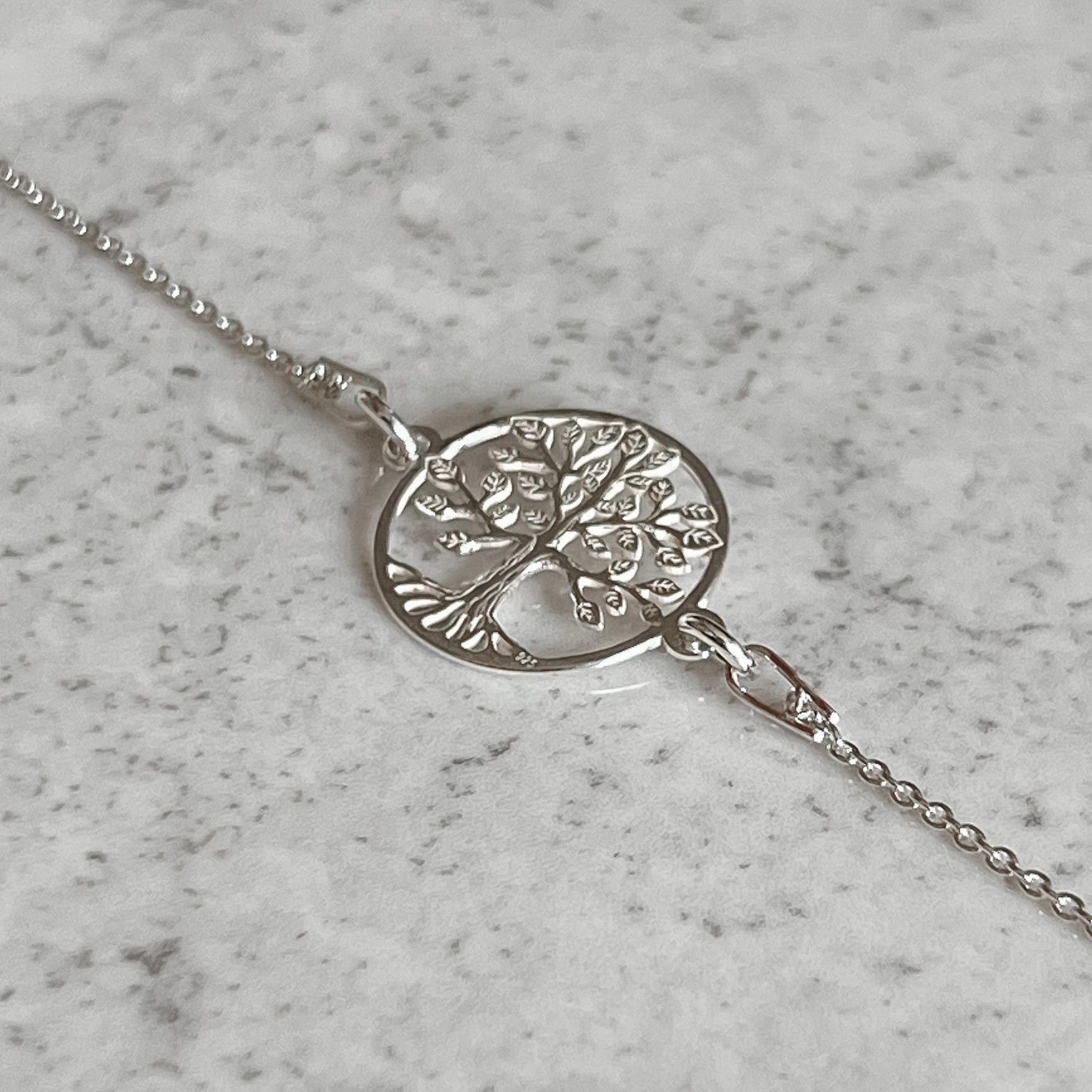 Silver Life Tree Bracelet