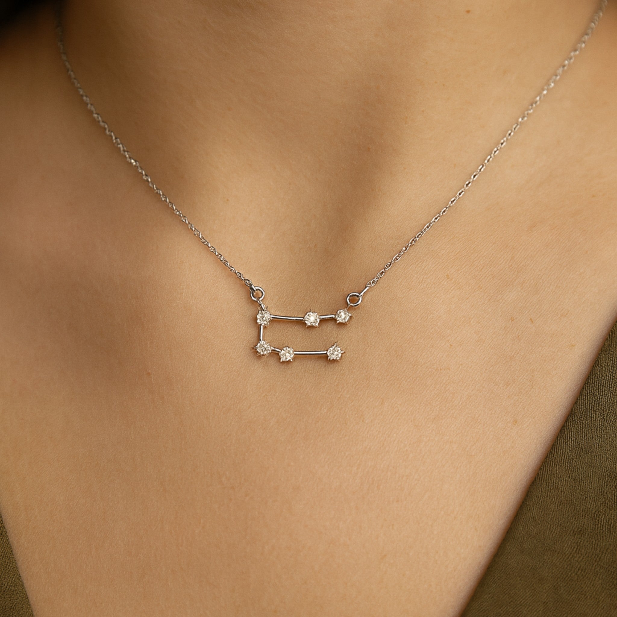 Gemini Air Sign Sterling Necklace