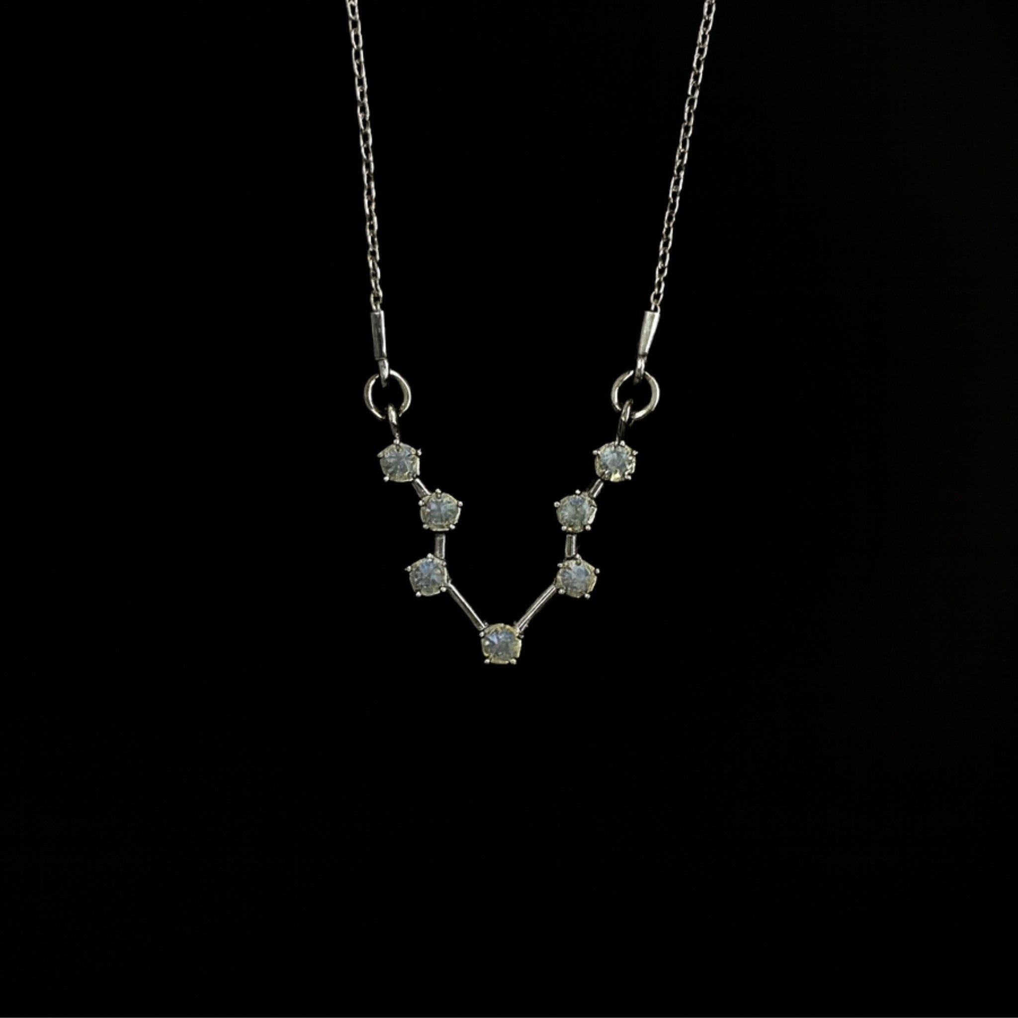 Aquarius Air Sign Sterling Necklace