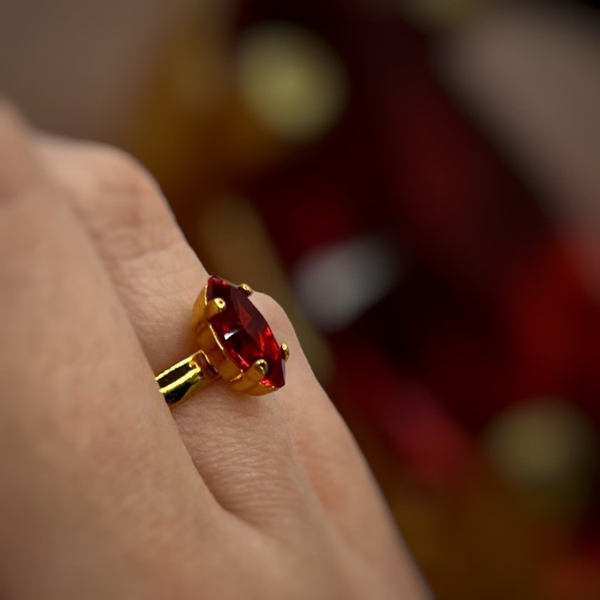 Scarlet Spark Ring