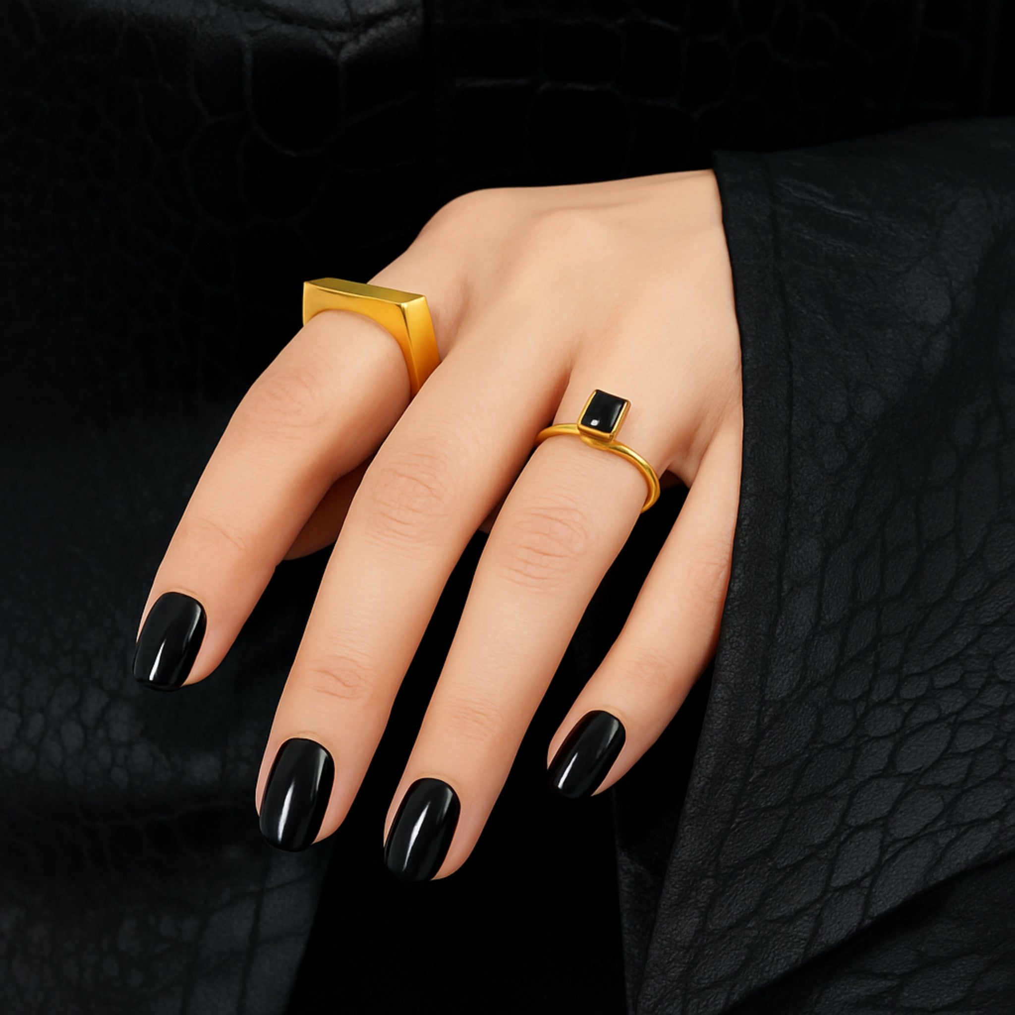 Midnight Stone Ring