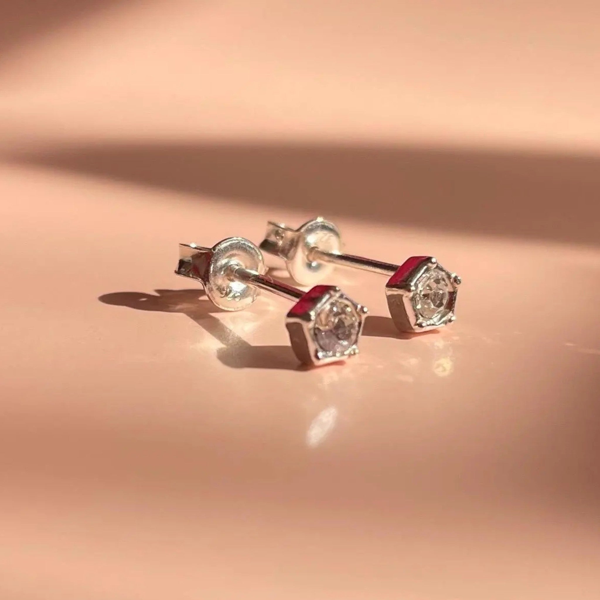 Crystal Dew Sterling Stud Earrings