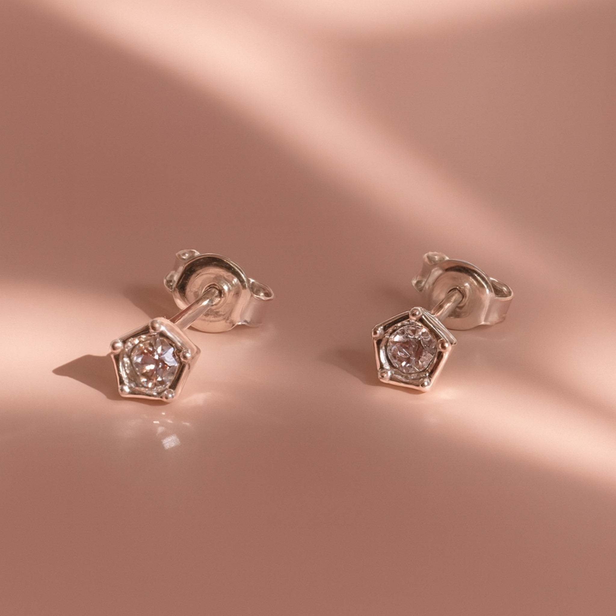 Crystal Dew Sterling Stud Earrings