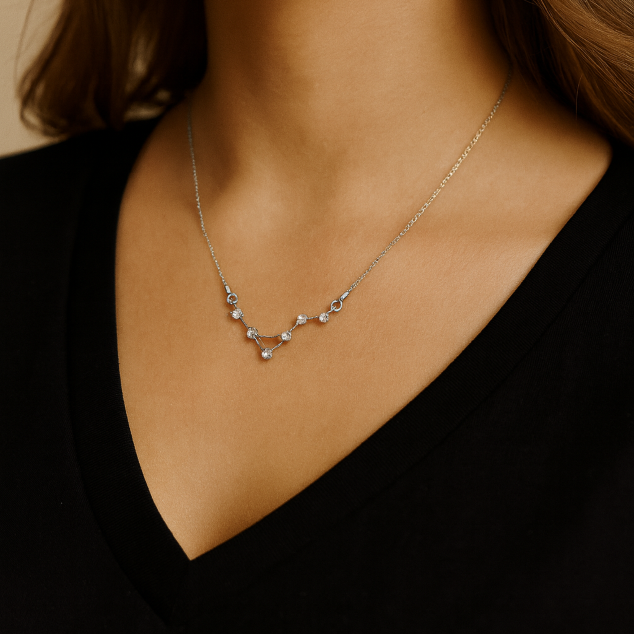 Libra Air Sign Sterling Necklace