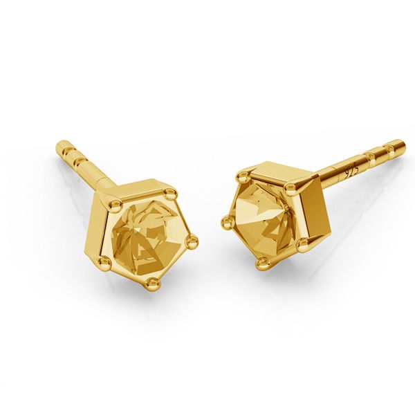 Honey Spark Sterling Studs