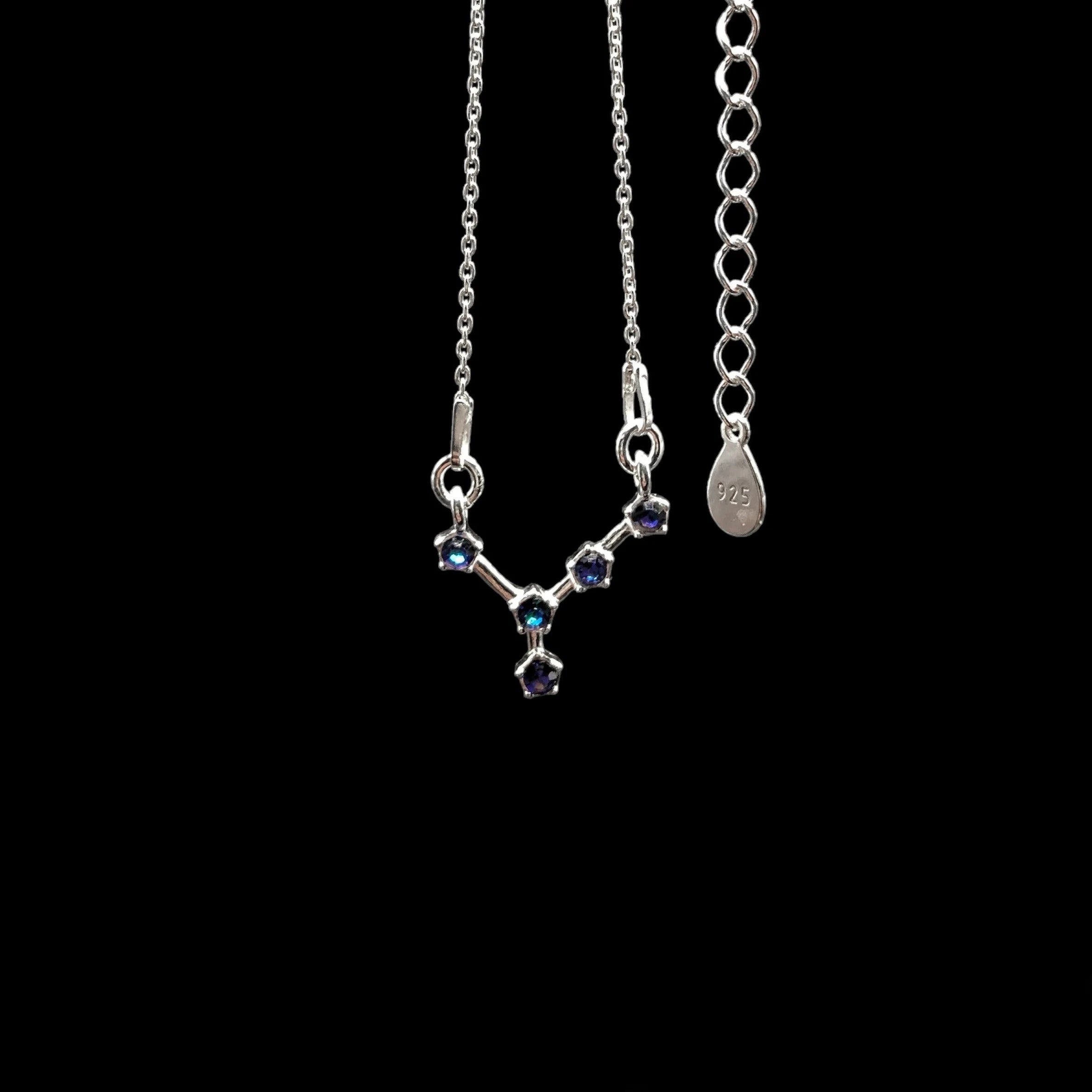 Cancer Water Sign Sterling Necklace