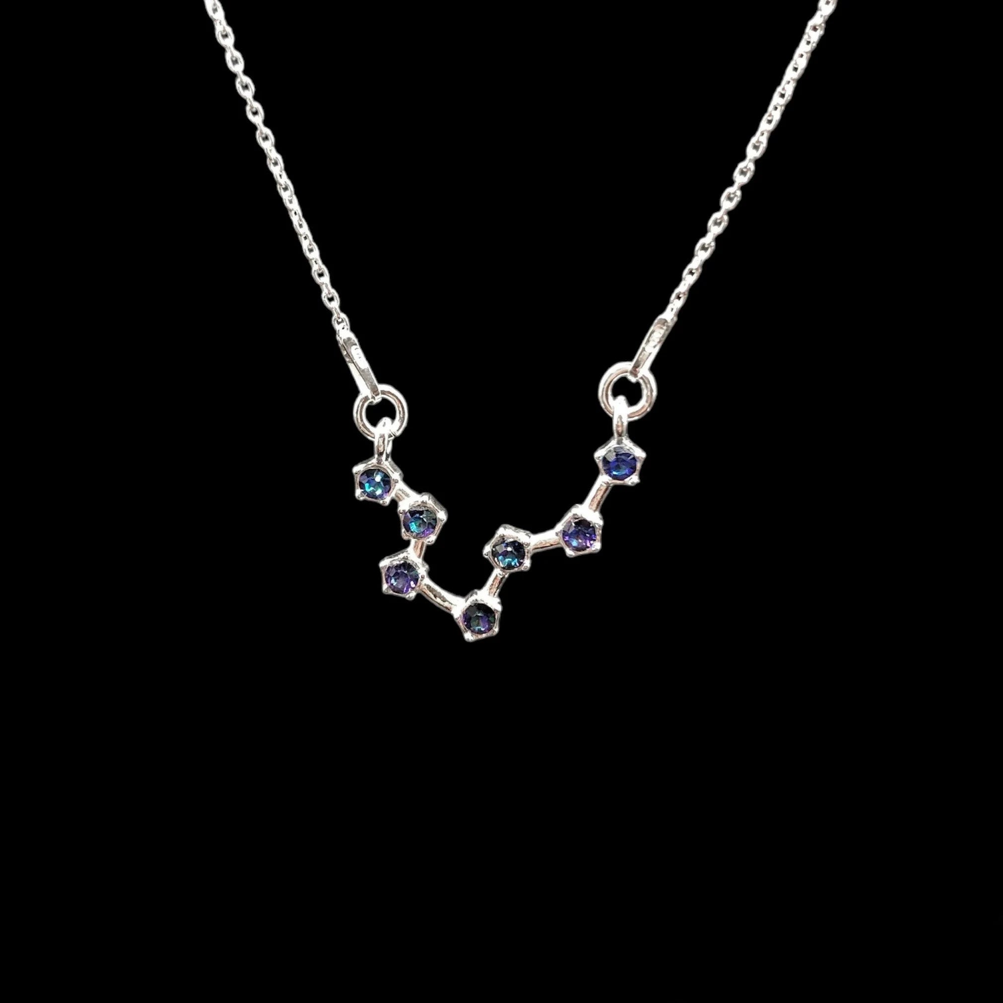 Pisces Water Sign Sterling Necklace