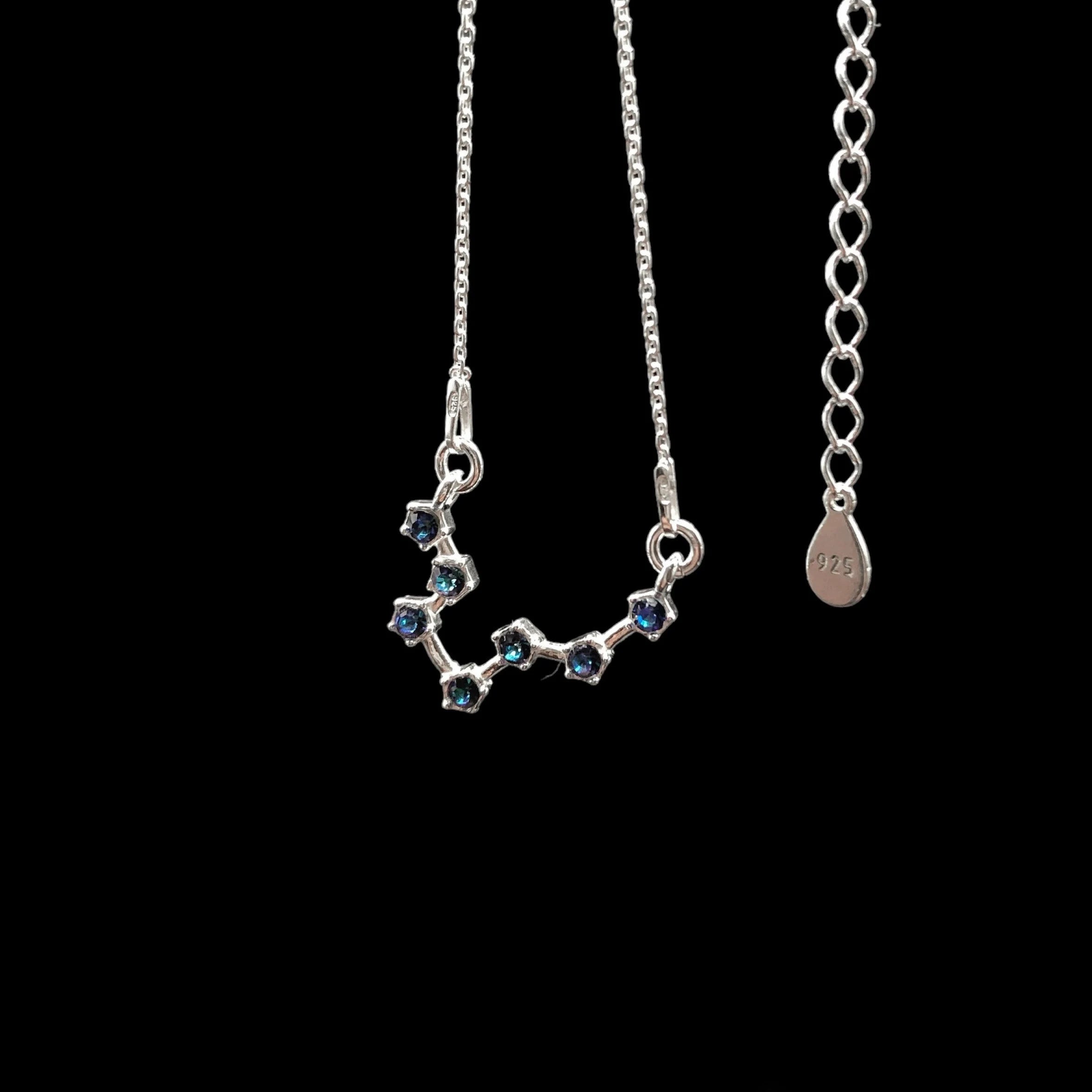 Pisces Water Sign Sterling Necklace