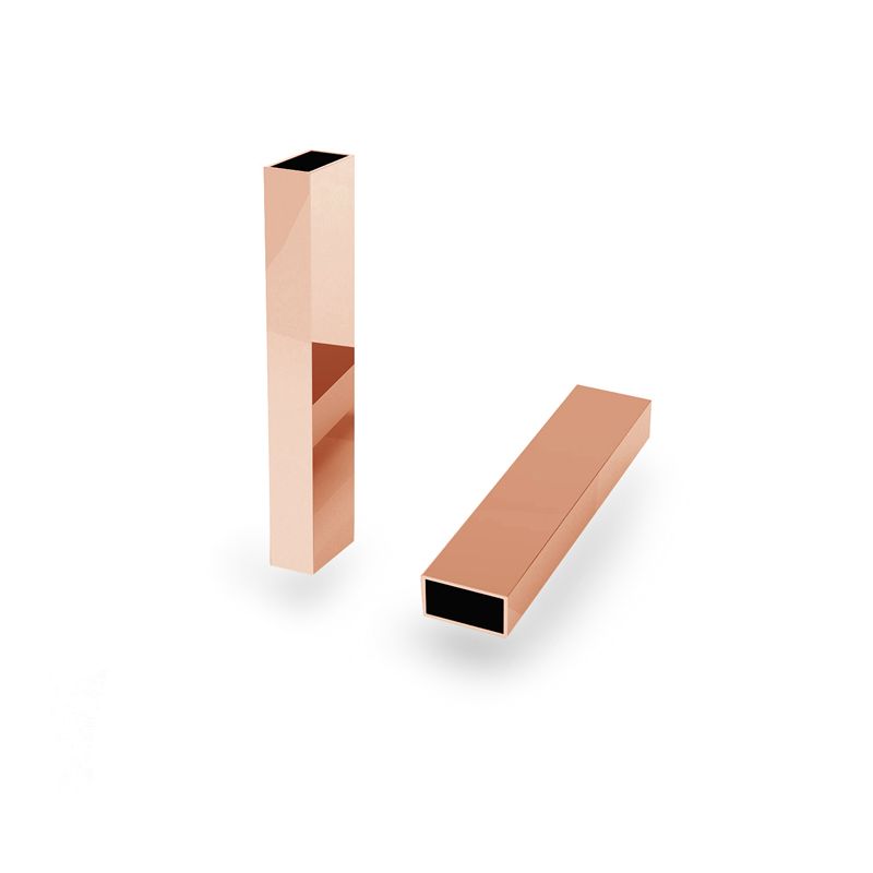 Classic Rectangular Sterling Bar Necklace