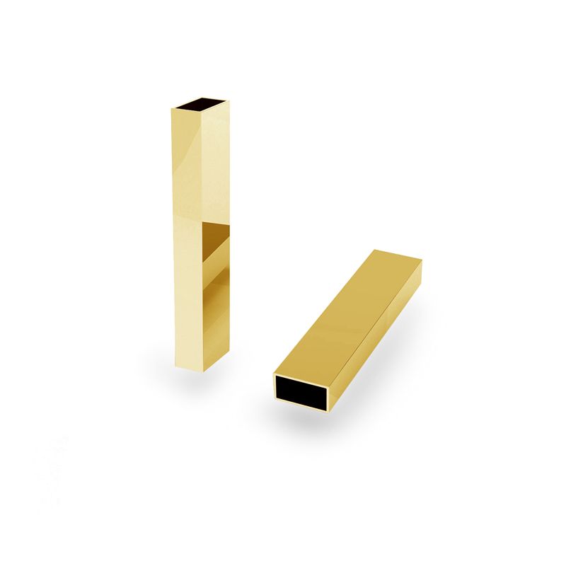 Classic Rectangular Sterling Bar Necklace