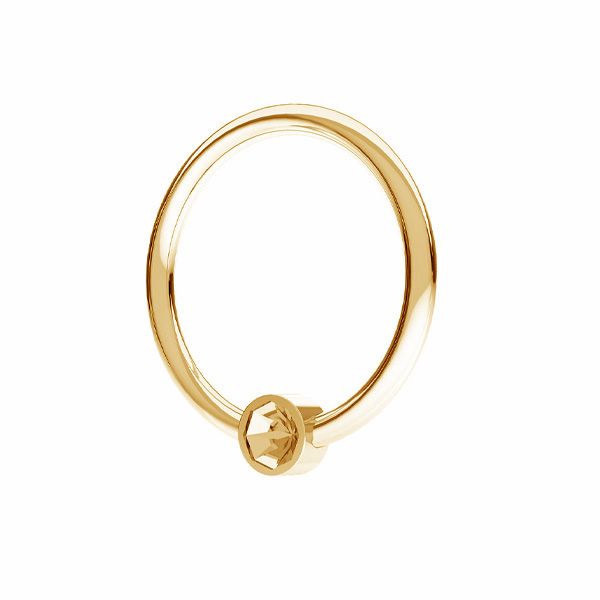 Silver Orbit Crystal Stud Earrings