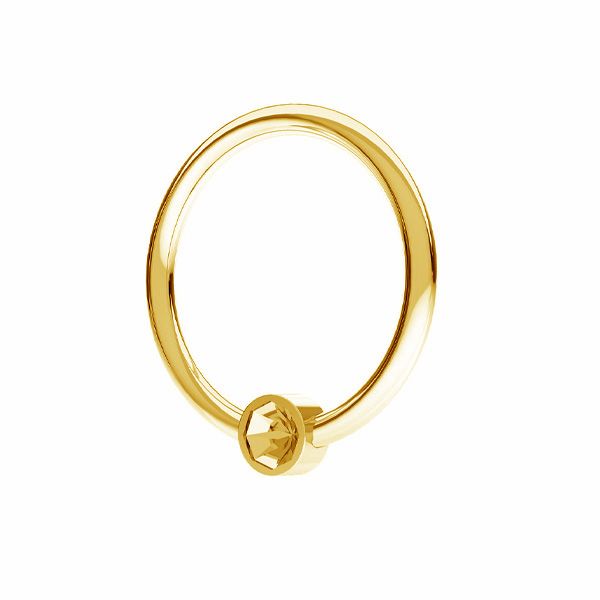 Silver Orbit Crystal Stud Earrings